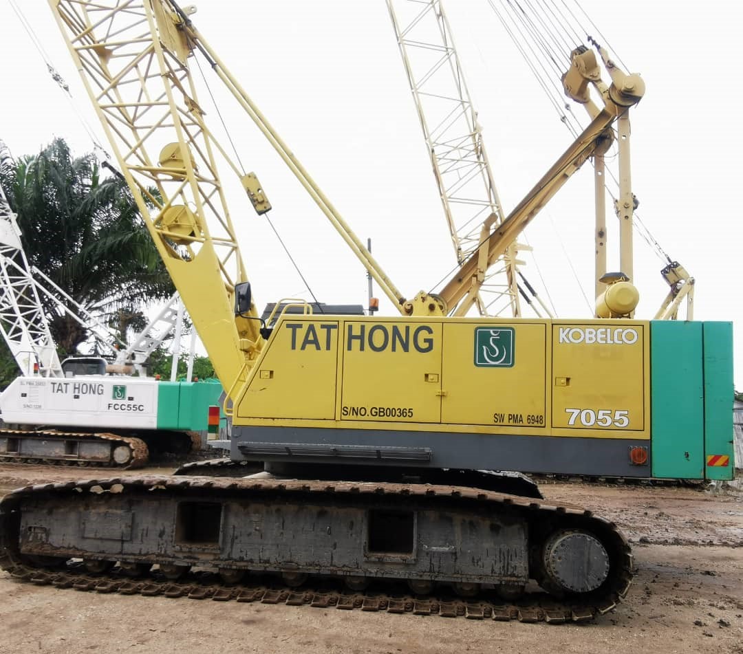 55 Ton Used KOBELCO 7055 Crawler Crane