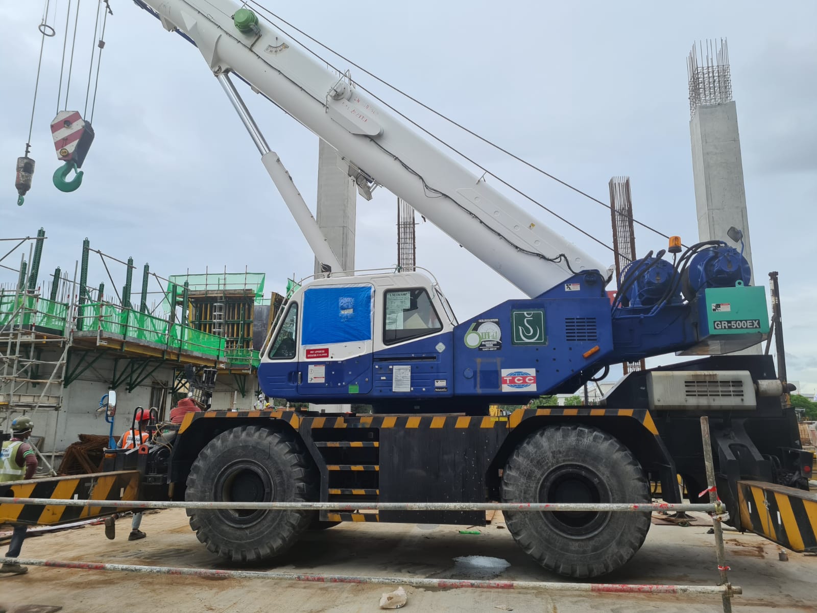 50 Ton Used TADANO GR500EX Rough Terrain Crane